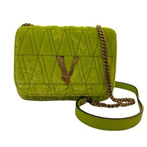 Green versace bag